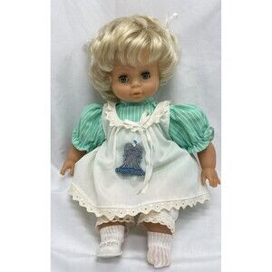 Vintage Angel Buppe Engle Puppe 14” Doll Sleep Eyes Blonde Hair West Germany